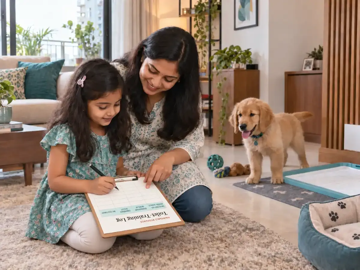 Puppy Toilet Training in India: First 30 Days Ka Simple Routine