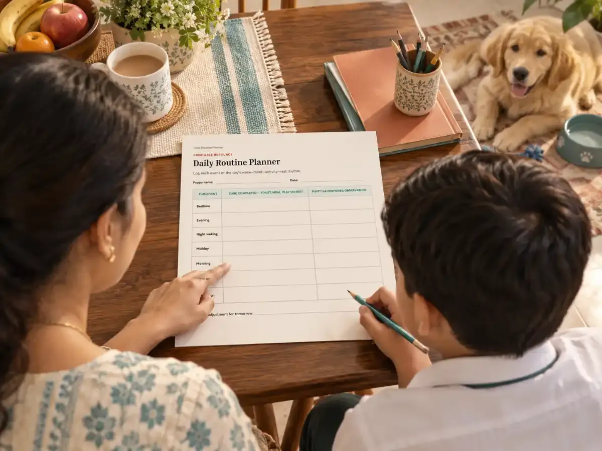 Puppy Daily Routine for First-Time Pet Parents in India: A Simple 30-Day Plan